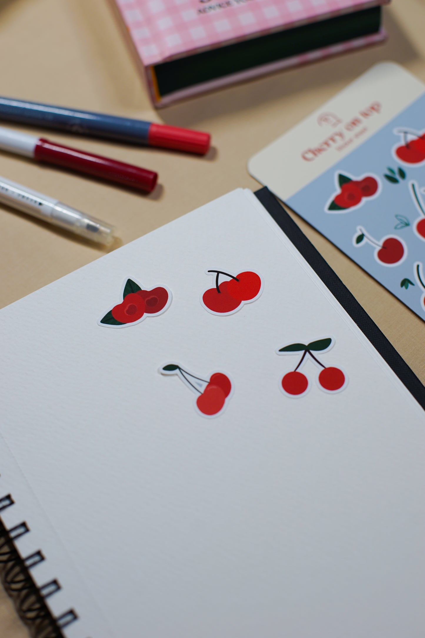 Cherry on top | Stickers for journal