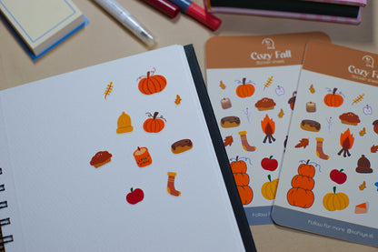 Cozy Fall | Stickers for journal