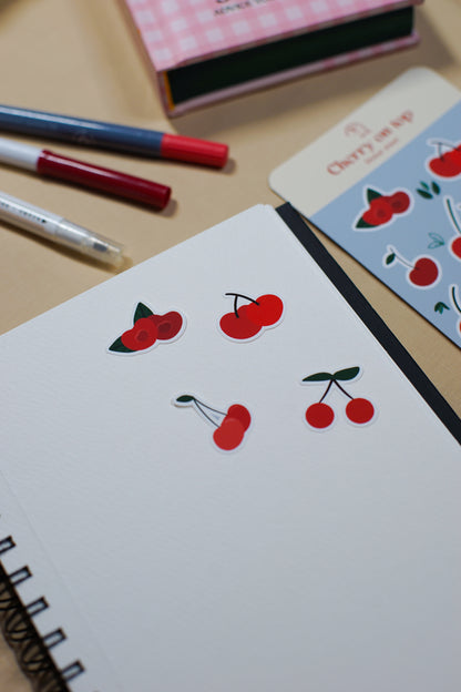 Cherry on top | Stickers for journal