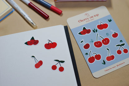 Cherry on top | Stickers for journal
