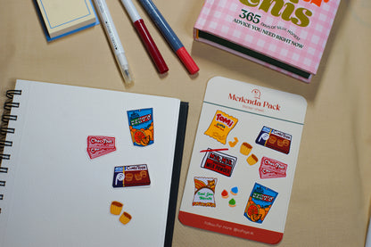 Merienda Pack | Stickers for journal
