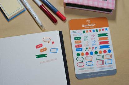 Reminder Signs | Stickers for journal