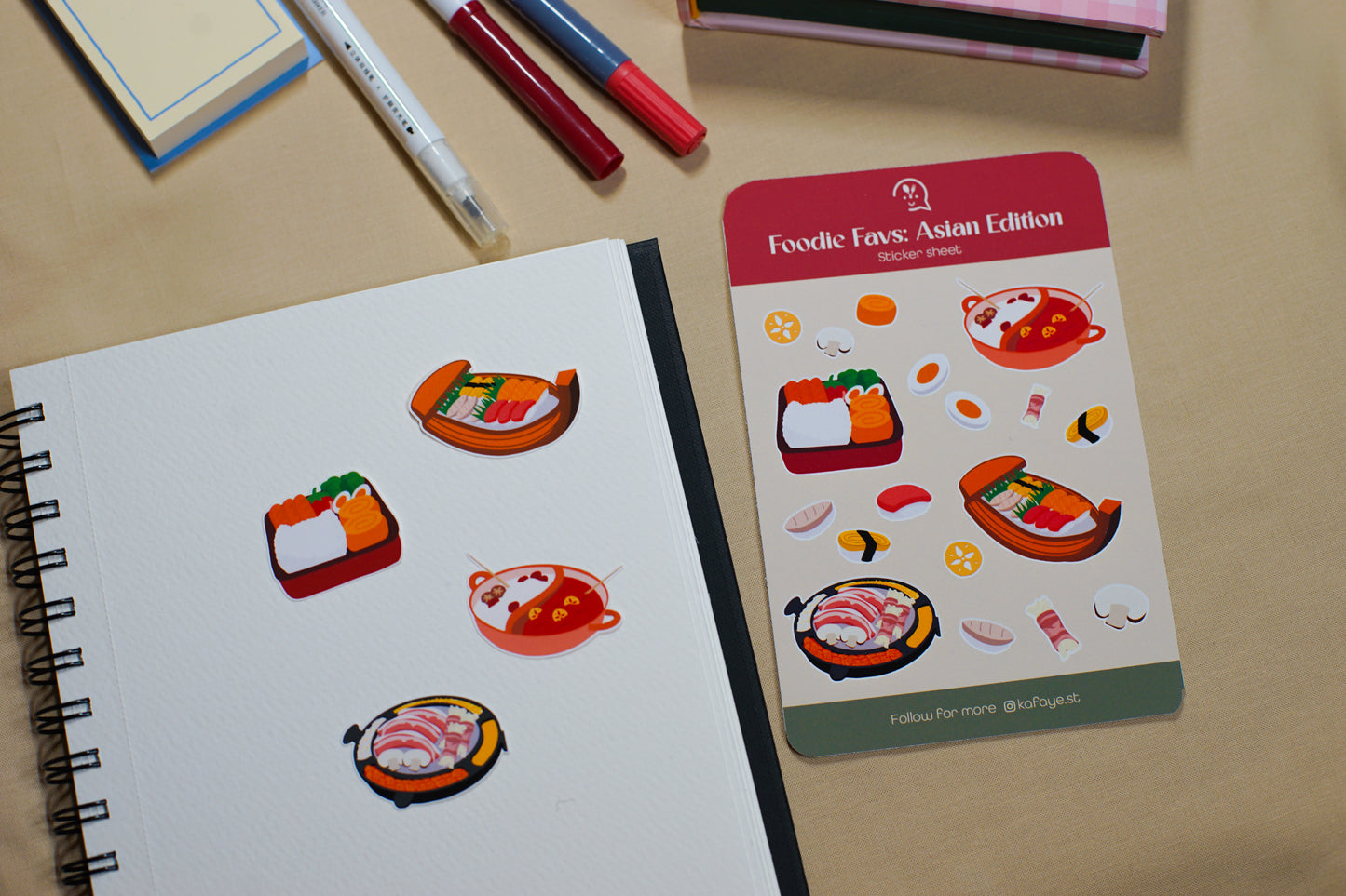 Asian Dining | Stickers for journal