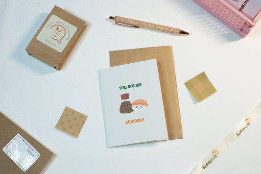You are my soymate | Greeting Card