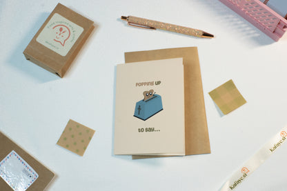 Im popping up, to say I love you | Greeting Card