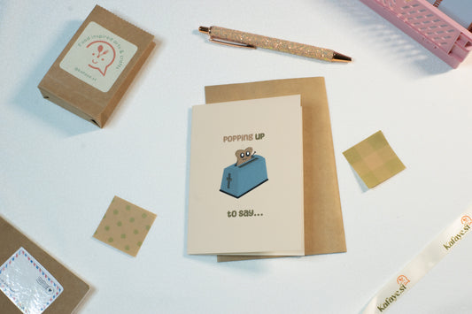 Im popping up, to say I love you | Greeting Card