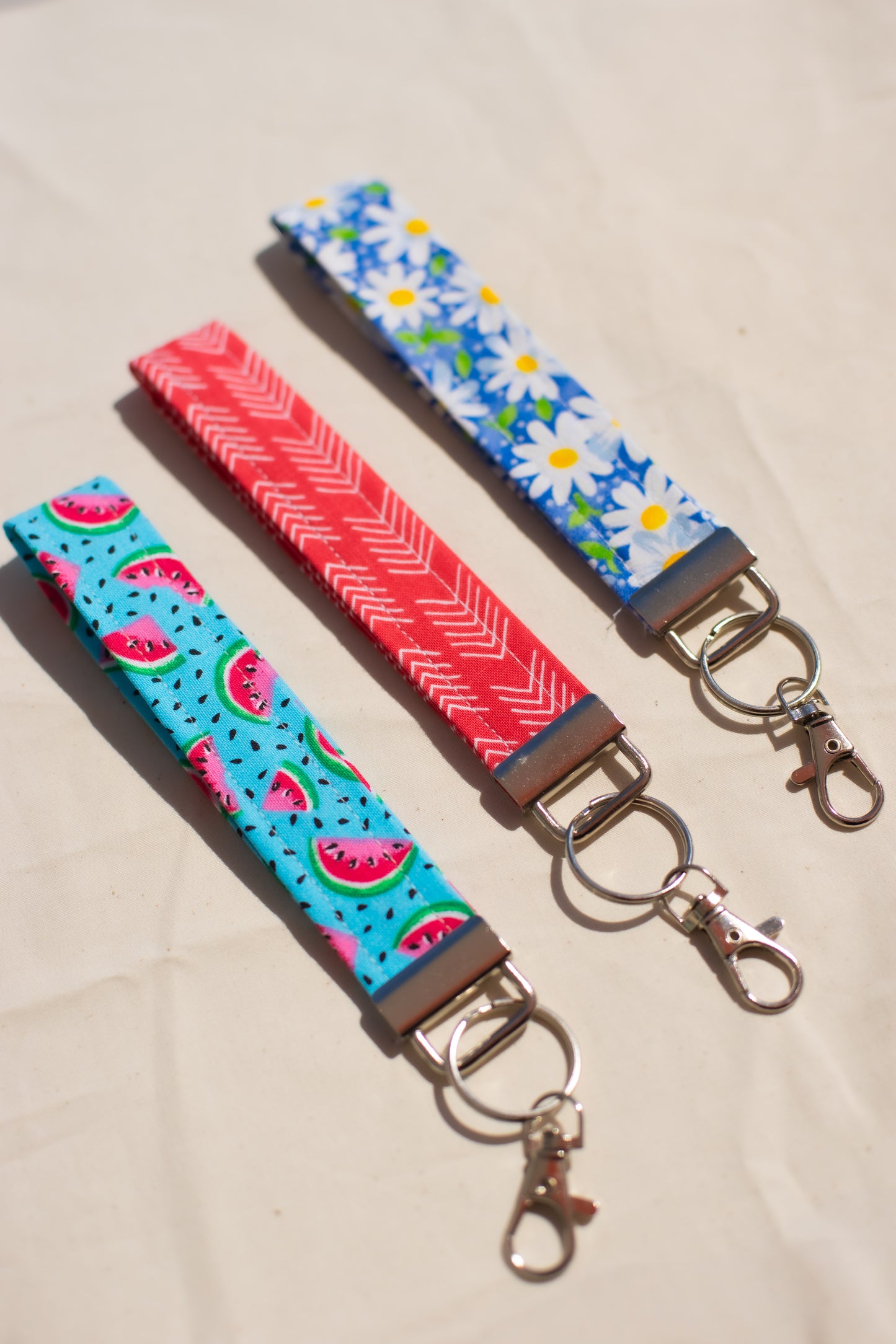 Handmade Key Fob Wristlet Keychain