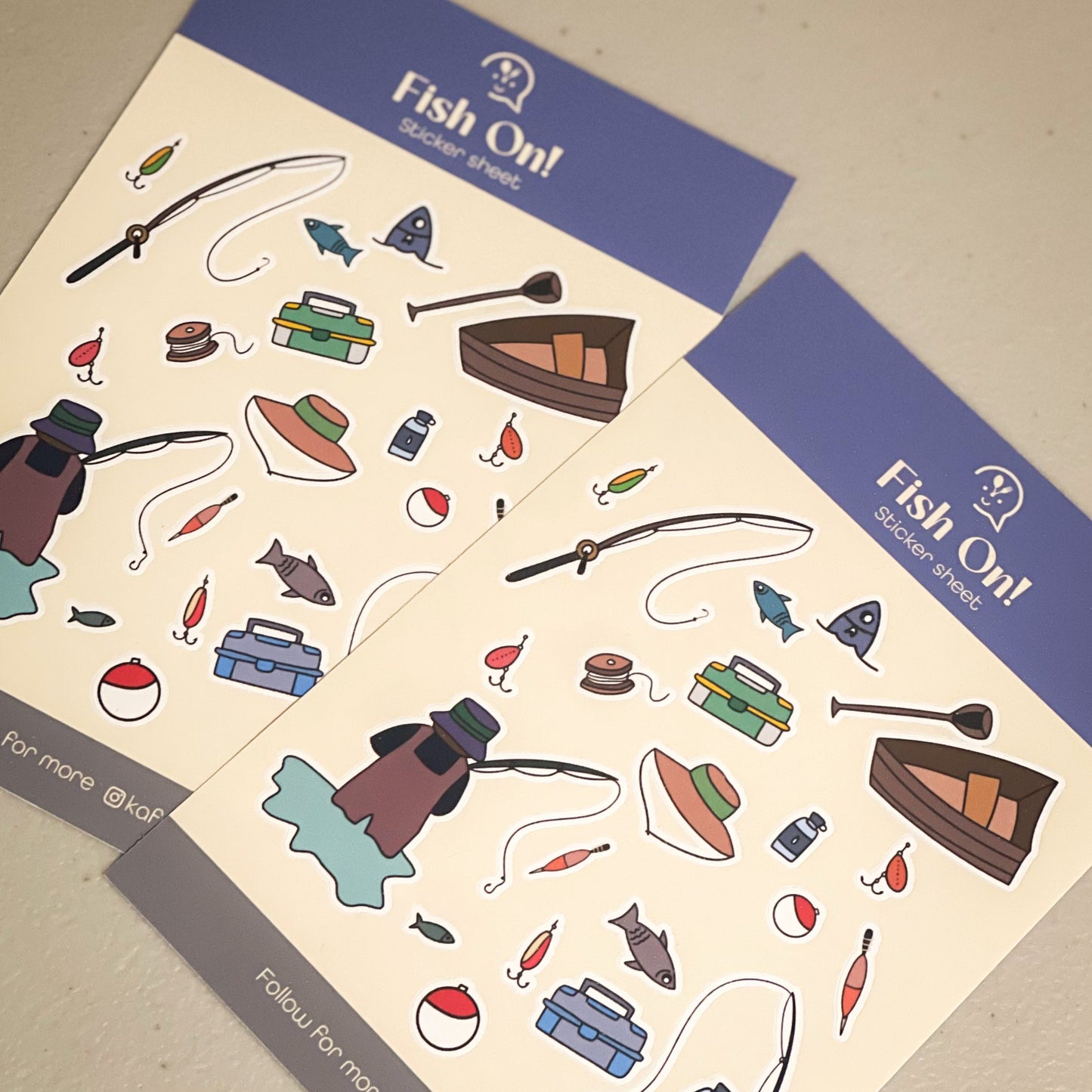 Fish on | Sticker for journal