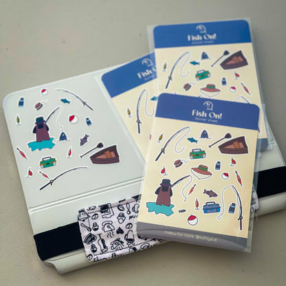 Fish on | Sticker for journal