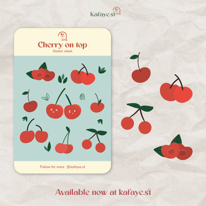 Cherry on top | Stickers for journal