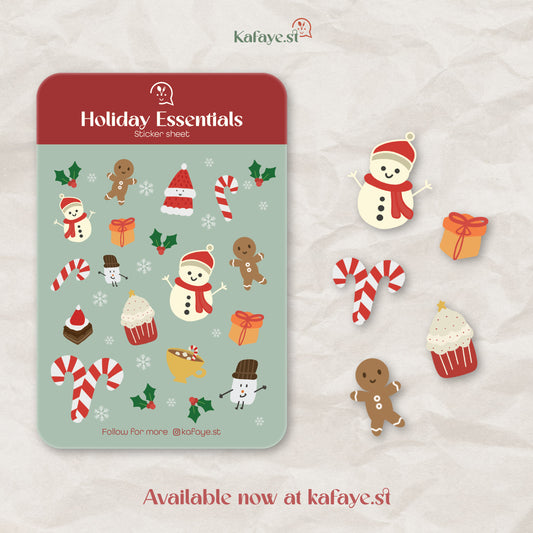 Holiday Essentials | Sticker for journal