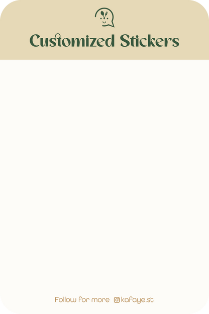 Customized Design / Label | Sticker Sheet