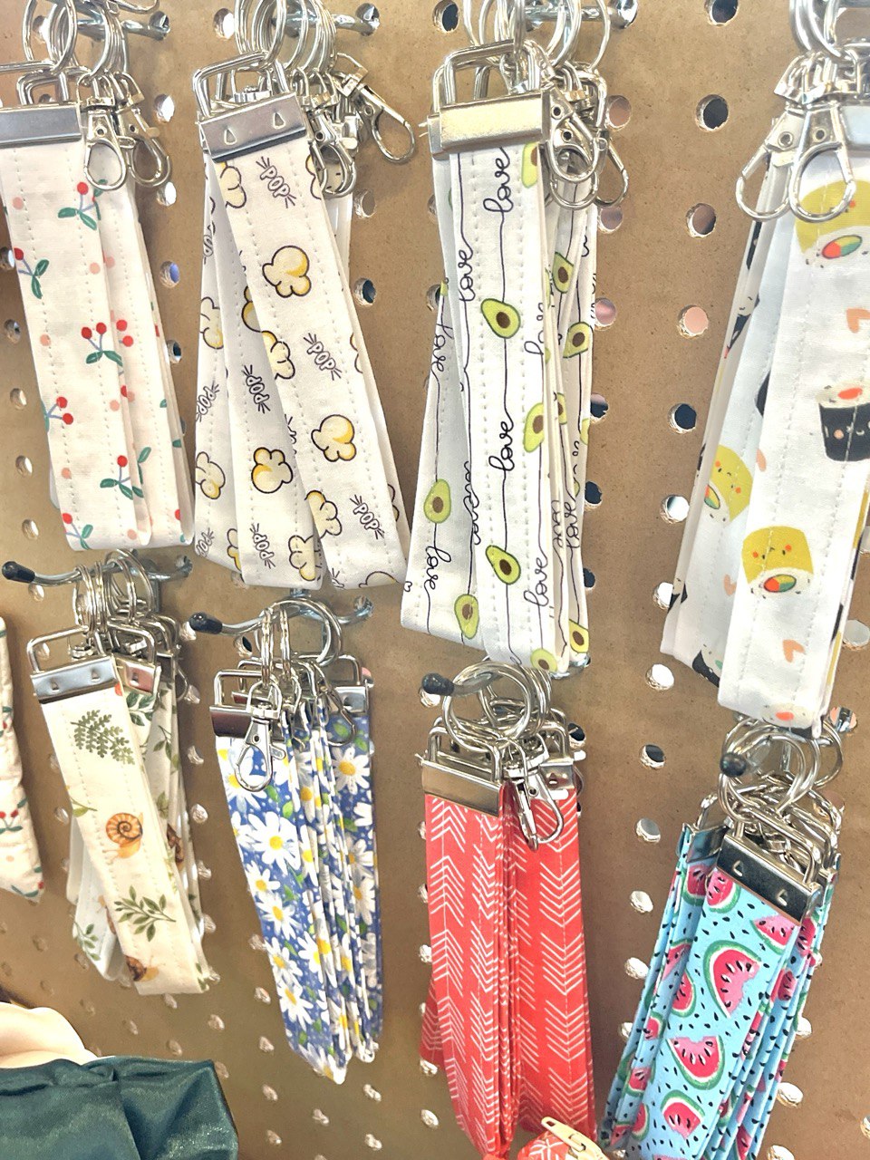 Handmade Key Fob Wristlet Keychain