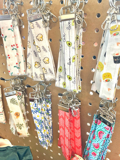 Handmade Key Fob Wristlet Keychain